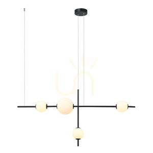 LED závěsné svítidlo Zambelis 18W 3000K černé opálové sklo small 3