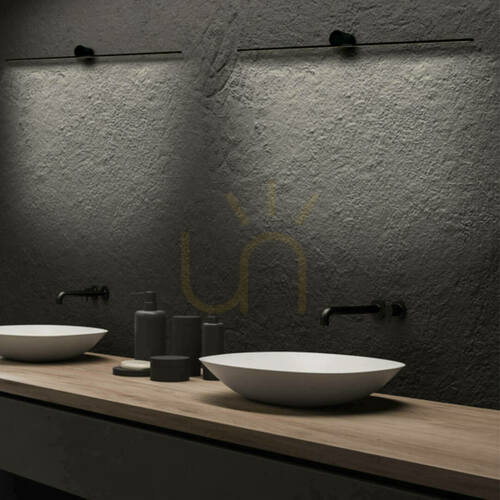Kontrola Nástěnné LED svítidlo Zambelis černé hliníkové 13 W 3000 K IP44 90 cm