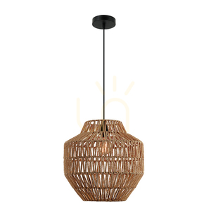 Závěsné svítidlo Zambelis papírové lano E27 přírodní Ø40 cm small 3