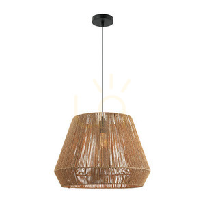 Závěsné svítidlo Zambelis E27 z papírového lana přírodní béžové 48 cm small 1