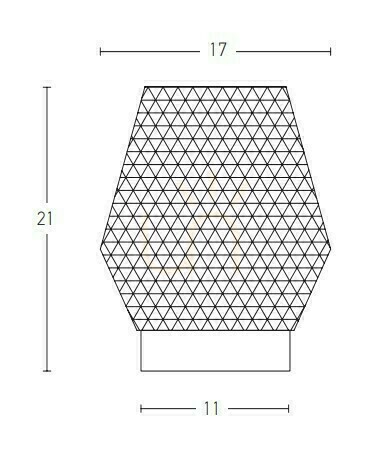 Kontrola Stolní lampa E27 MAX 40W sklo koňak a mosaz vypínač ZAMBELIS