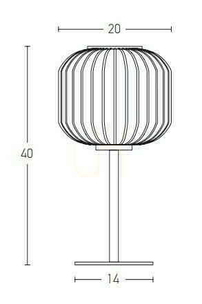 Kontrola Stolní lampa E27 MAX 40W Skleněný materiál Bílá a mosaz Vypínač ZAMBELIS
