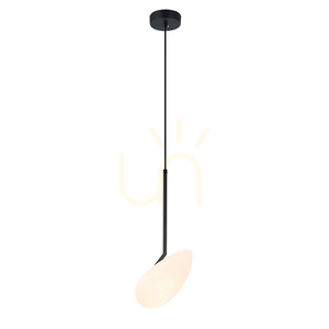 Závěsné LED svítidlo Zambelis 5W 3000K černé matné opálové sklo small 0