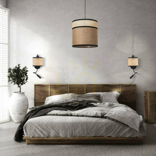 Kontrola Závěsné svítidlo Zambelis burlap přírodní E27 25W Ø40 cm