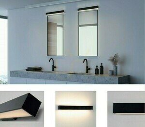 Nástěnné LED světlo Zambelis 15W 3000K černé IP44 60 cm small 4