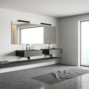 Nástěnné LED světlo Zambelis 15W 3000K černé IP44 60 cm small 0
