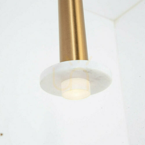 Kontrola Závěsné LED svítidlo Zambelis 3W 3000K zlatý mat bílý mramor