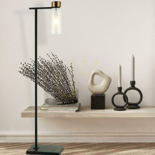 Kontrola Stojací lampa E14 Sandy Black Antique Brass ZAMBELIS