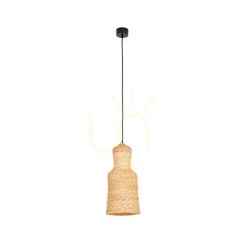 Kontrola Závěsné svítidlo Zambelis Natural Braided Wheat E27 černé 22 cm