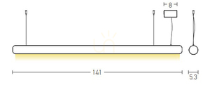 Závěsné LED světlo Zambelis 45W bronzové, opálový difuzor 2 Závěsné LED světlo Zambelis 45W bronzové, opálový difuzor small 2