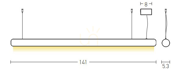 Náhled Závěsné LED světlo Zambelis 45W bronzové, opálový difuzor Závěsné LED světlo Zambelis 45W bronzové, opálový difuzor