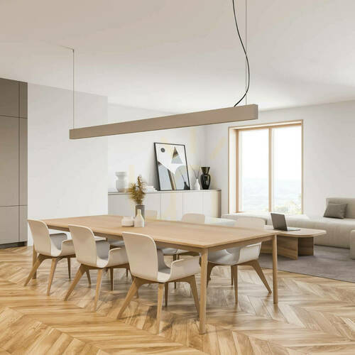 Kontrola Závěsné LED svítidlo Zambelis up-down 54W bronz-zlaté 3000K