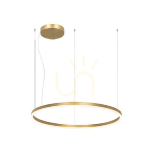 Závěsné svítidlo Zambelis LED 84W 3000K zlaté matné Ø120 cm small 1