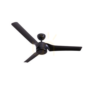 Stropní ventilátor Zambelis černý, kov, ABS lopatky, IP44 small 1