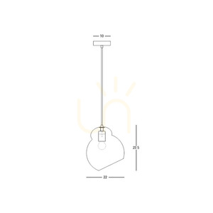 Závěsné svítidlo Zambelis 23015, matně bílé, opálové sklo, E27, Ø22 cm small 3