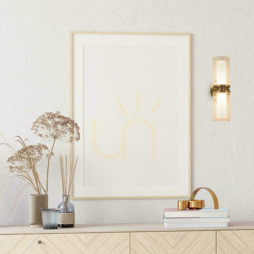 Kontrola Nástěnné LED svítidlo Zambelis 12W 3000K zlaté matné sklo IP20