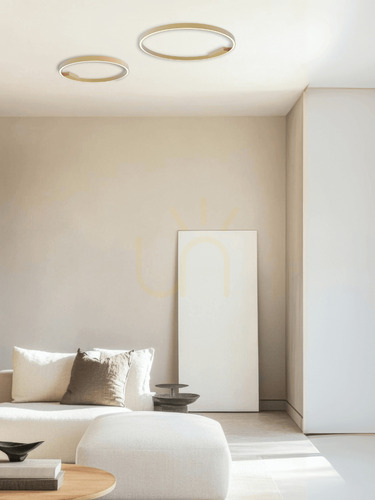 Kontrola Stropní LED svítidlo Zambelis 23026 kruh Ø80 cm 50W 3000K matné zlato, stmívatelné