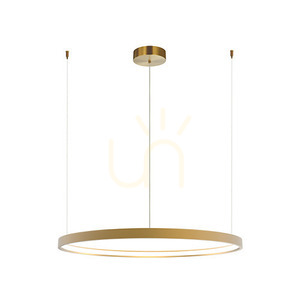 Závěsné LED svítidlo Zambelis 28W 3000K zlaté matné opálové ø60 cm small 1