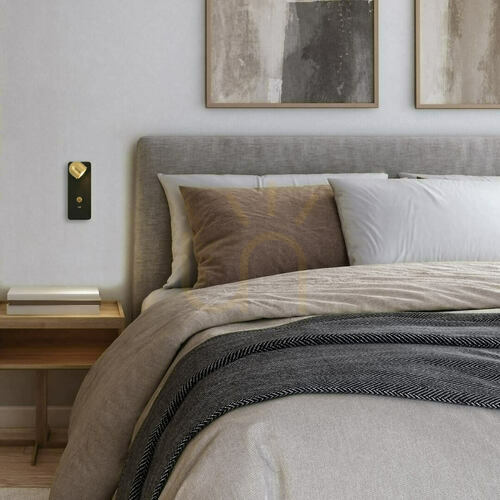 Kontrola Nástěnné LED svítidlo Zambelis černá matná mosaz 2,5W 3000K