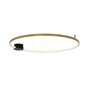 Stropní LED svítidlo Zambelis 32W 3000K černé/zlaté kruhové IP20 dimmable small 1