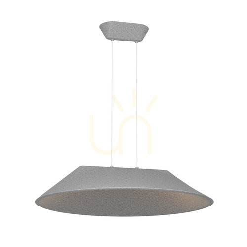 Kontrola Závěsné LED světlo Zambelis 12W 3000K šedé akustické 75 cm