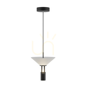 Závěsné LED světlo Zambelis 10W 3000K černé matné hliník small 1