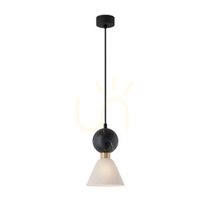 Závěsné svítidlo Zambelis E14 černý mramor mosaz 16 cm small 1