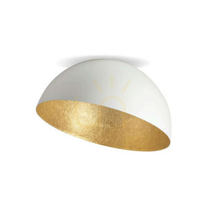 Stropní svítidlo Zambelis E27 40W kovové bílé/zlatý list 50 cm 0 Stropní svítidlo Zambelis E27 40W kovové bílé/zlatý list 50 cm small 0