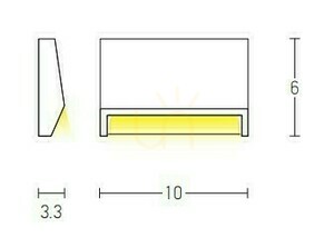 Venkovní nástěnné schodišťové svítidlo LED 1,5 W ZAMBELIS E182 bílé small 1