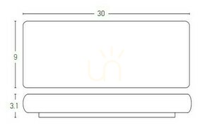 Venkovní nástěnné LED svítidlo Zambelis 20W grafit IP65 3000K small 1