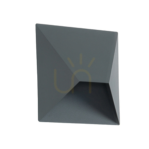 Venkovní nástěnné svítidlo Zambelis E243 LED 7W 480 lm 3000K grafit IP54 hliník 15x15 cm small 1