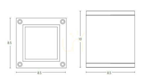 Kontrola Venkovní stropní svítidla Xgu10 Graphite ZAMBELIS