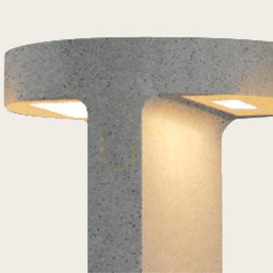 Zahradní sloupek Zambelis E384 přírodní beton LED 2×8 W 3000 K 70,4 cm IP65 small 3