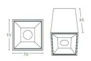 Stropní bodové LED osvětlení 10W bílé ZAMBELIS small 1