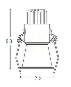 Bodové LED svítidlo 10W černé ZAMBELIS small 1