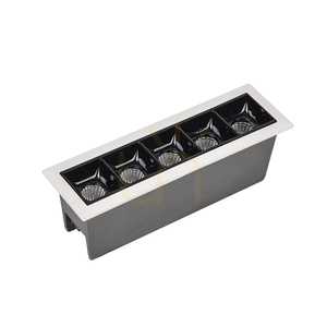 Zápustné svítidlo Zambelis S086 LED 11 W 3000 K, 5komorový grill, bílo-černé, 770 lm small 0