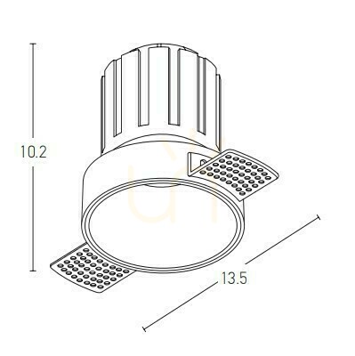 Pohled Spot LED 9W bílý ZAMBELIS bez lišty Spot LED 9W bílý ZAMBELIS bez lišty