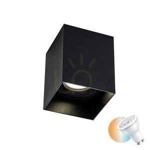 Přisazené svítidlo S152 černé, GU10 max 40 W, nastavitelné, 9 x 9 cm small 0