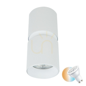 Stropní bodové svítidlo Zambelis S159 pískově bílé hliníkové GU10 40 W 6 cm small 0