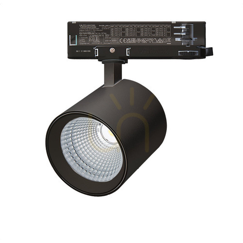 Kontrola 3-fázové bodové LED světlo 25W 4000k černé ZAMBELIS