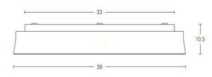 Stropní LED světlo Zambelis 20W 3000K bílé matné Ø38 cm small 2
