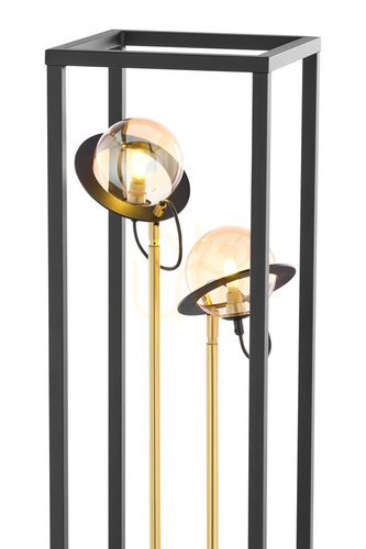 Kontrola Stojací lampa Jupiter PLANET 1910 zlatá a černá, 2×G9, 150 cm