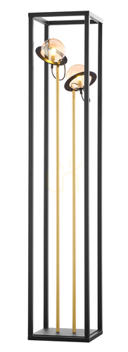 Kontrola PLANET Stojací lampa zlatá 2xG9/14W