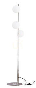 Stojací lampa Jupiter FEME 1939 v niklu 3×G9 small 3