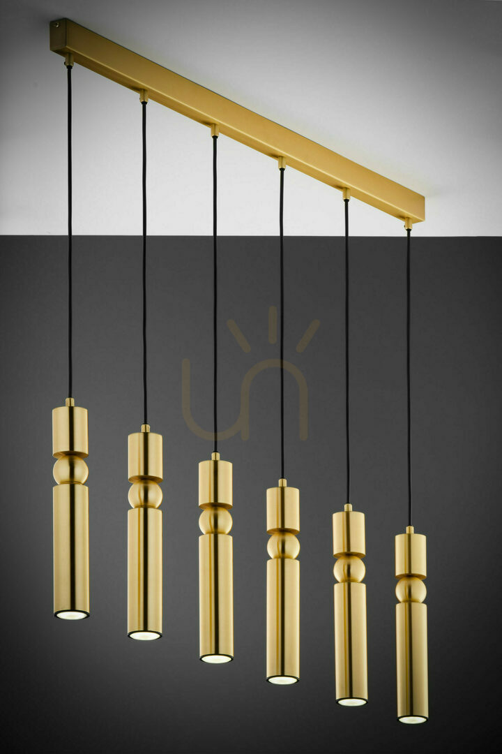 Pohled Závěsné svítidlo ALAS Gold 6xG10/14W Závěsné svítidlo ALAS Gold 6xG10/14W