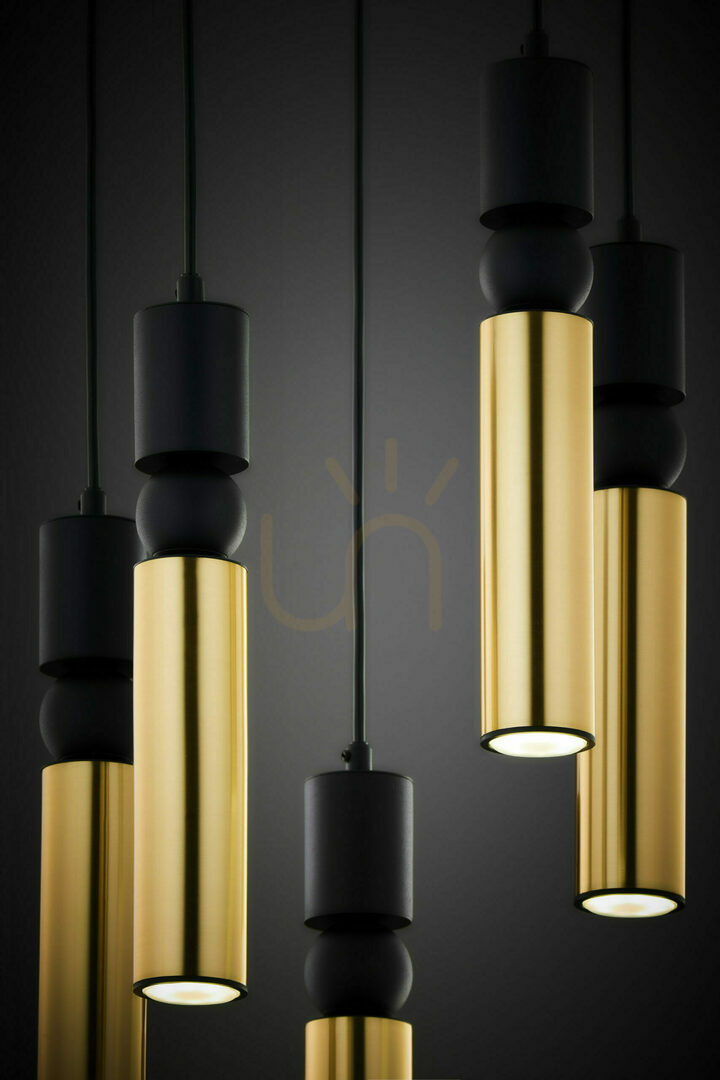 Zobrazit Závěsné svítidlo ALAS Gold 5xG10/14W Závěsné svítidlo ALAS Gold 5xG10/14W
