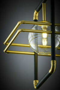 Závěsné svítidlo Jupiter FIORI 2028, zlaté a černé, 1×G9, 29 cm small 6
