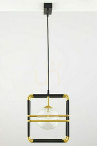 Závěsné svítidlo Jupiter FIORI zlaté/černé, 2×G9, 14 W, 51 cm, 2029 small 6