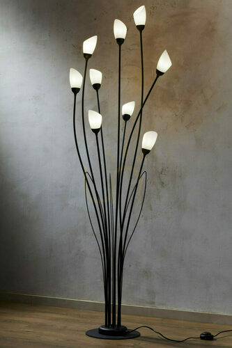 Kontrola GLORIOSA Stojací lampa černá 9xG9/14W