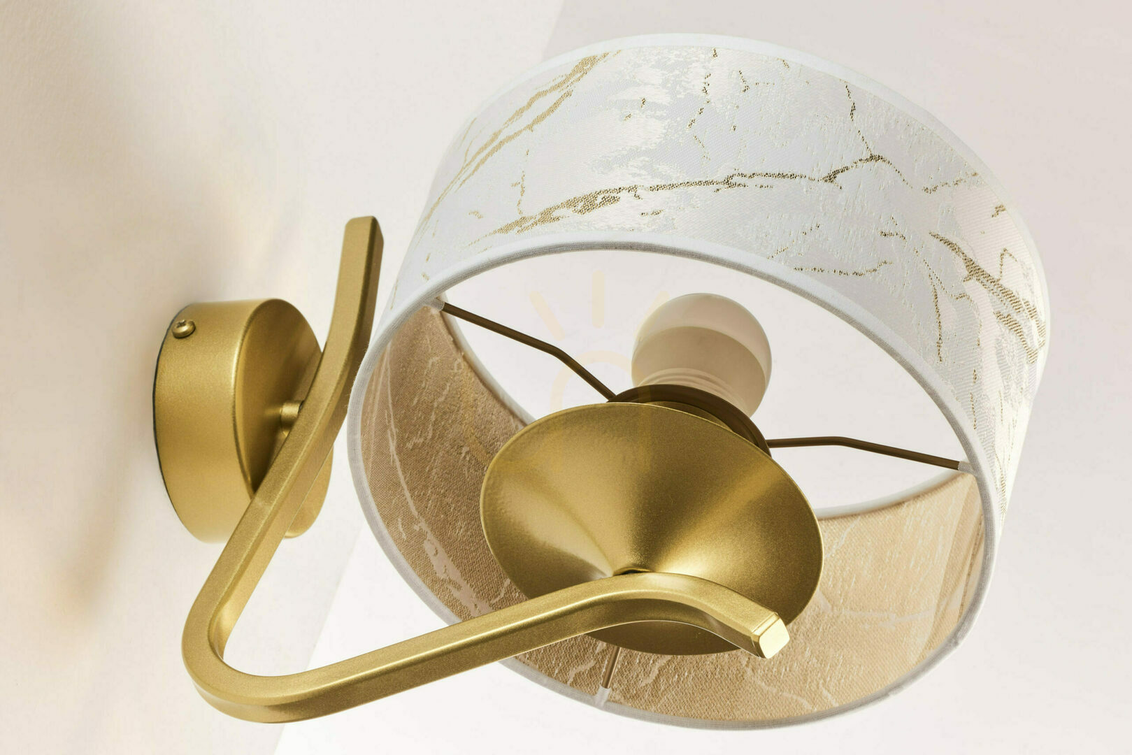 Pohled Nástěnné svítidlo KASZMIR Gold 1xE27/15W Nástěnné svítidlo KASZMIR Gold 1xE27/15W